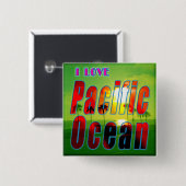 「I LOVE Pacific海」ボタン 缶バッジ (正面&裏面)