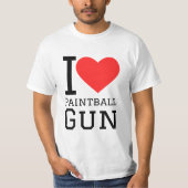 I love paintball gun tシャツ (正面)