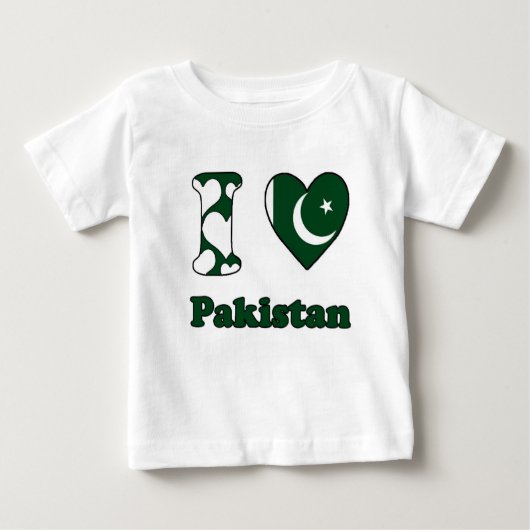 I love Pakistan ベビーTシャツ (正面)