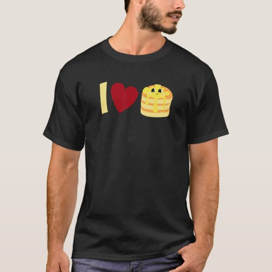 I love Pancakes     Pancake Tシャツ (正面)