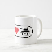 I Love Panzer - Tasse コーヒーマグカップ (正面右)