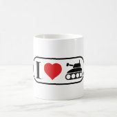 I Love Panzer - Tasse コーヒーマグカップ (中央)