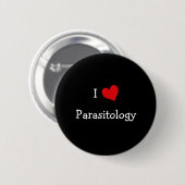 I Love Parasitology 缶バッジ (正面&裏面)