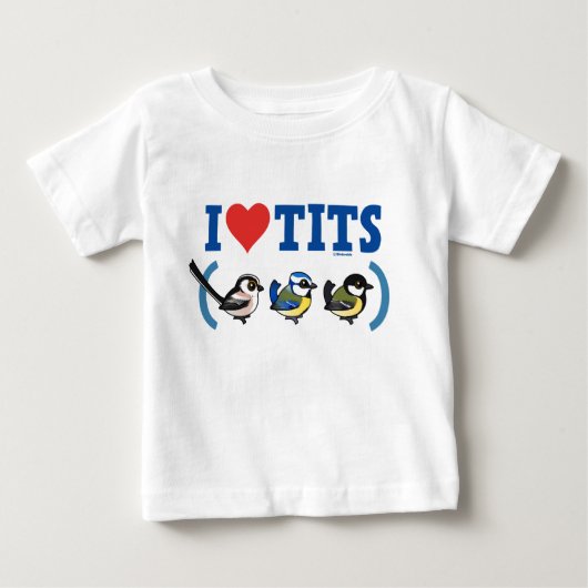I Love Paridaeヨーロッパ ベビーTシャツ (正面)