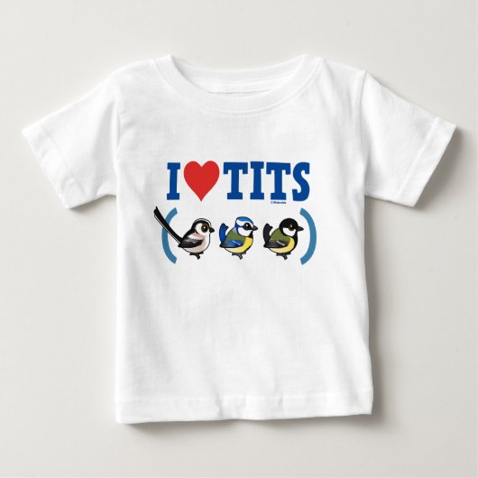 I Love Paridaeヨーロッパ ベビーTシャツ (正面)