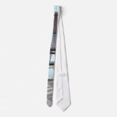 I Love Paris -エッフェルタワーとブーケの花 ネクタイ (裏面)