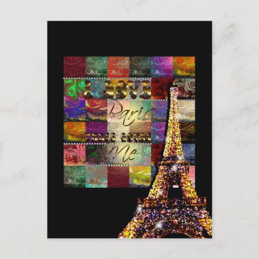 I Love Paris – ポストカード (正面)