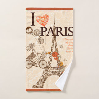 I Love Paris (Paris is the City of my Dreams) ハンドタオル