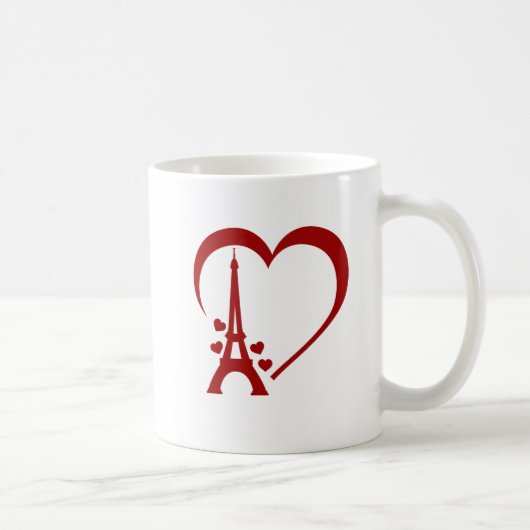 I Love Paris, Romantic Travel-インスパイア Paris コーヒーマグカップ (右)