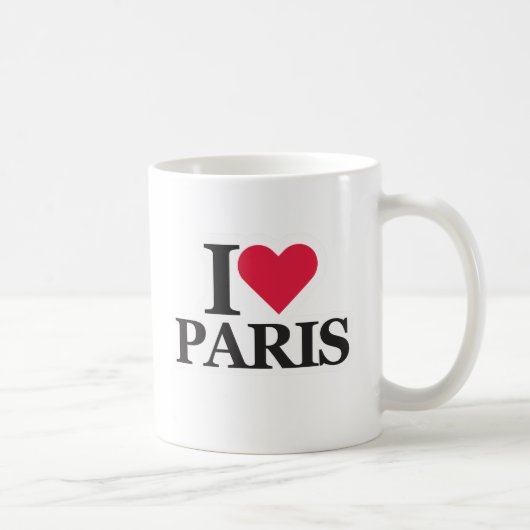 I Love Paris, Romantic Travel-インスパイア Paris コーヒーマグカップ (右)