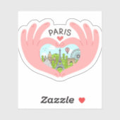 I Love Paris, Romantic Travel-インスパイア Paris シール (シート)