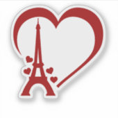 I Love Paris, Romantic Travel-インスパイア Paris シール (正面)