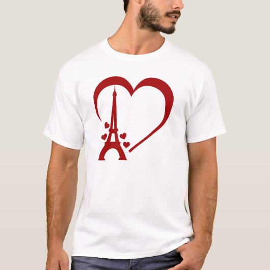 I Love Paris, Romantic Travel-インスパイア Paris Tシャツ (正面)
