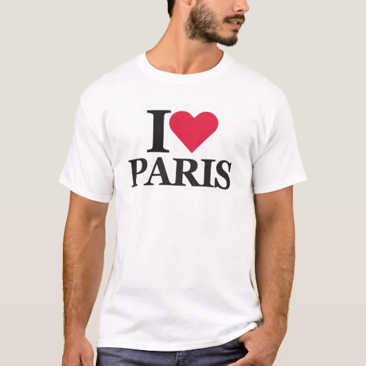 I Love Paris, Romantic Travel-インスパイア Paris Tシャツ (正面)