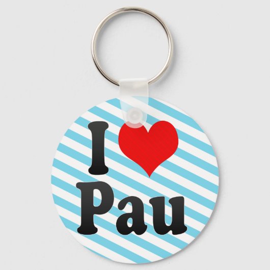 I Love Pau, France キーホルダー (正面)