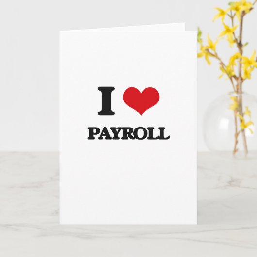 I Love Payroll カード (黄色い花)