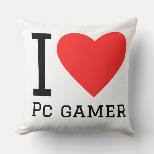 I love pc gamer クッション (正面)