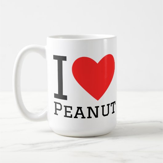 I love peanut コーヒーマグカップ (左)