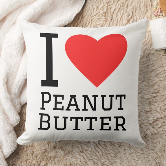 I love peanut butter クッション (ブランケット)