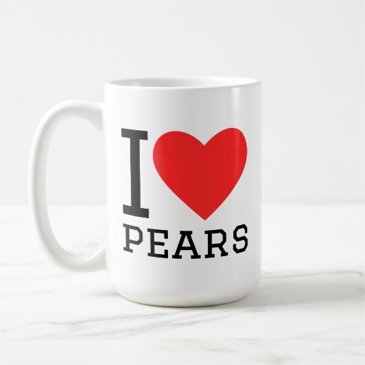 I love pears コーヒーマグカップ (左)