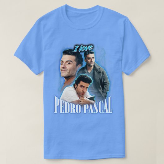 I Love Pedro Pascal OsIsaac Cursed Fan Collage Tシャツ (デザイン正面)