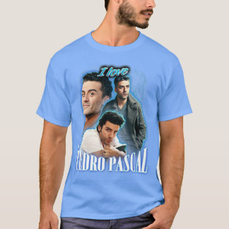 I Love Pedro Pascal OsIsaac Cursed Fan Collage Tシャツ