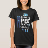 I love Pee In My Wetsuit Diver Scuba Funny Freediv Tシャツ (正面)