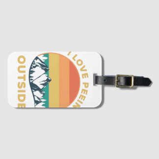 I Love Peeing Outside Luggage Tag – Funny Camping  ラゲッジタグ