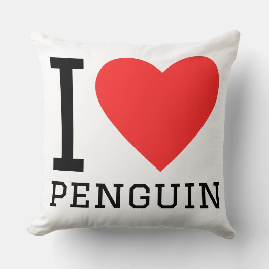 I love penguin クッション (正面)