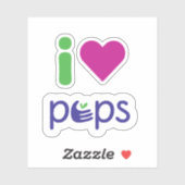 I Love PEPS sticker シール (シート)