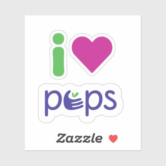I Love PEPS sticker シール (シート)