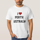 I LOVE PERTH, AUSTRALIA Tシャツ (正面)
