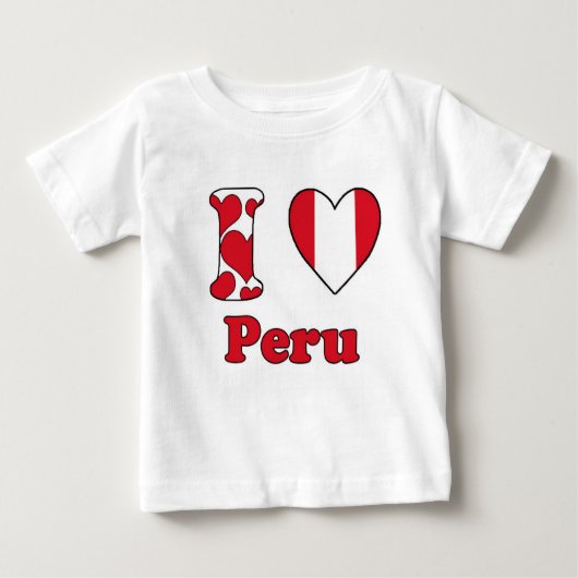 I love Peru ベビーTシャツ (正面)