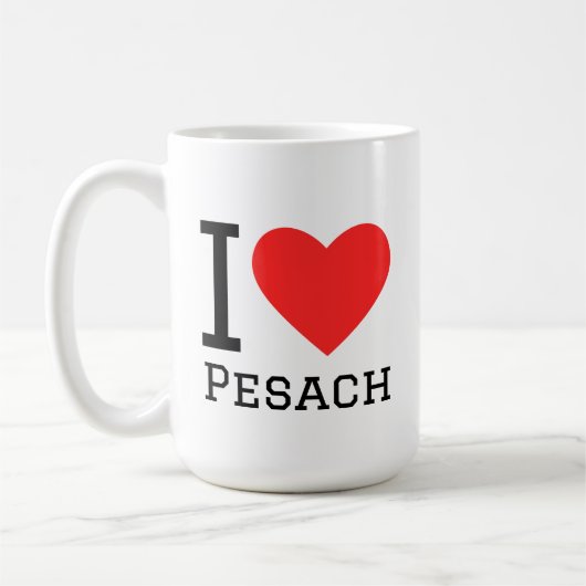 I love Pesach コーヒーマグカップ (左)