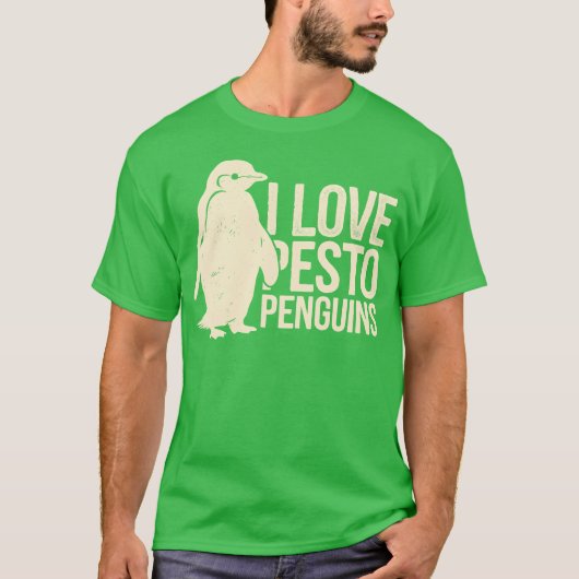 I love pesto penguins Pesto Penguin family Tシャツ (正面)