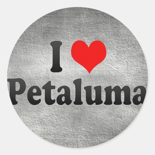 I Love Petaluma，アメリカ合衆国 ラウンドシール (正面)