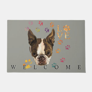 I Love Pets Doormat Puppy - Welcome ドアマット