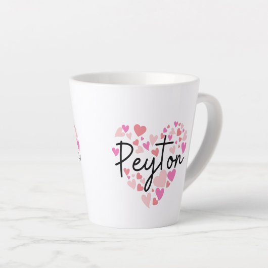 I love Peyton カフェラテマグ (右アングル)