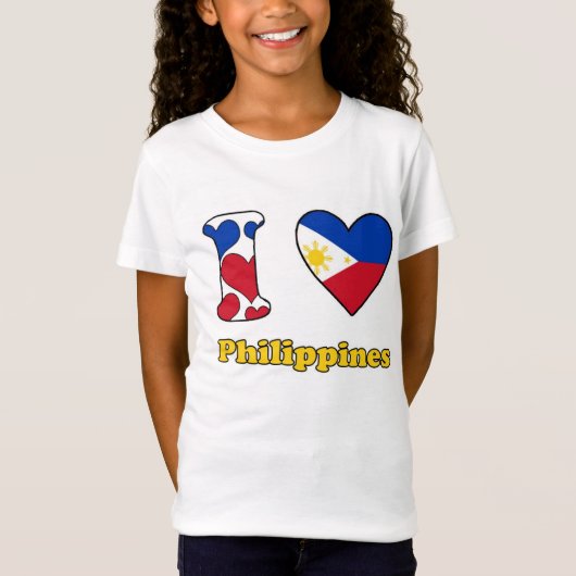 I love Philippines Tシャツ (正面)