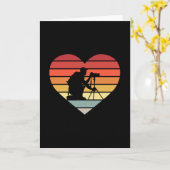 I Love Photographicヴィンテージハート カード (黄色い花)