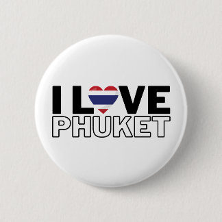 I LOVE PHUKET - For real Phuketiens! 缶バッジ