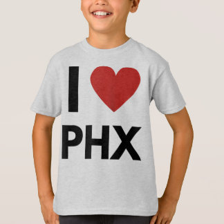 I Love PHX Heart Phoenix Love Fan Apparel Raglan B Tシャツ
