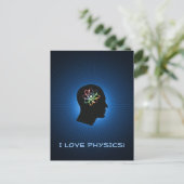 I LOVE PHYSICS – グリーティングポストカード ポストカード (スタンド正面)