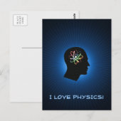 I LOVE PHYSICS – グリーティングポストカード ポストカード (正面/裏面)