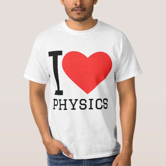 I love physics tシャツ (正面)