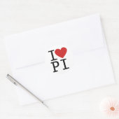 I Love PI (ステッカー) ラウンドシール (封筒)