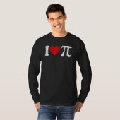 I Love Pi Day Cute Heart Math Symbols Teacher Stud Tシャツ (正面フル)