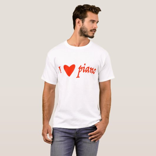 i love piano tシャツ (正面フル)