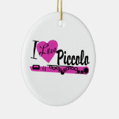 I Love Piccoloマーチングバンド写真 セラミックオーナメント (右)