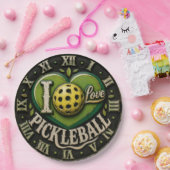 I Love Pickleball  ペーパープレート (パーティー)